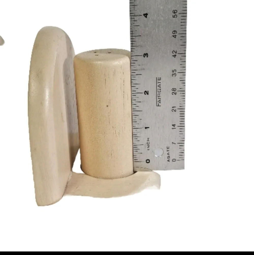M Kamenstein Salt Pepper Shaker & Napkin Holder Wooden Kitchen Functional Accent